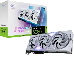 Graphics Card|MSI|NVIDIA GeForce RTX 5080|16 GB|GDDR7|256 bit|PCIE 5.0 16x|Dual Slot Fansink|1xHDMI|3xDisplayPort|508016GGAMTRIOOCWHI
