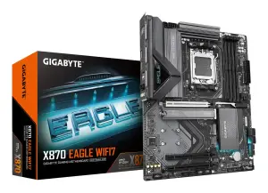 Mainboard|GIGABYTE|AMD X870|SAM5|ATX|Memory DDR5|Memory slots 4|2xPCI-Express 3.0 1x|1xPCI-Express 5.0 16x|3xM.2|1xHDMI|4xUSB 2.0|4xUSB 3.2|2xUSB-C|1xRJ45|3xAudio port|X870EAGLEWIFI71.1
