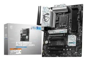 Mainboard|MSI|Intel B760 Express|LGA1700|ATX|Memory DDR4|Memory slots 4|5xPCI-Express 5.0 16x|2xM.2|1xHDMI|1xDisplayPort|4xUSB 2.0|2xUSB 3.2|1xUSB-C|1xPS/2|1xOptical S/PDIF|1xRJ45|5xAudio port|B760GAMPLUSWIFIDDR4