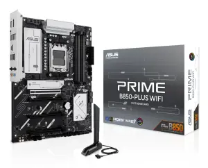 Mainboard|ASUS|AMD B850|SAM5|ATX|Memory DDR5|Memory slots 4|2xPCI-Express 3.0 16x|1xPCI-Express 4.0 16x|1xPCI-Express 5.0 16x|3xM.2|1xHDMI|1xDisplayPort|3xUSB 2.0|5xUSB 3.2 type B|2xUSB-C|3xAudio port|PRIMEB850-PLUSWIFI