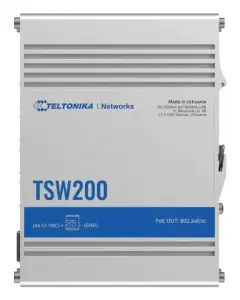 Switch|TELTONIKA|TSW2000000B0|PoE ports 8|240 Watts|TSW200