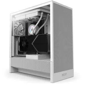 Case|NZXT|H5 Flow|MidiTower|Case product features Transparent panel|Not included|ATX|EATX|MicroATX|MiniITX|Colour White|CC-H52FW-01