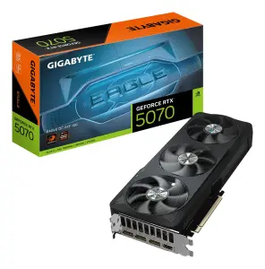 Graphics Card|GIGABYTE|NVIDIA GeForce RTX 5070|12 GB|GDDR7|192 bit|PCIE 5.0 16x|GPU 2587 MHz|Triple slot Fansink|1xHDMI|3xDisplayPort|GV-N5070EAGLEOC-12GD