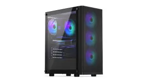 Case|ENDORFY|Ventum 200 ARGB|MidiTower|Case product features Transparent panel|Not included|ATX|MicroATX|MiniITX|Colour Black|EY2A014