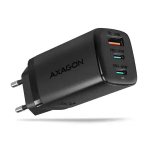 MOBILE CHARGER WALL USB 65W/GAN 3PORT ACU-DPQ65 AXAGON