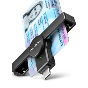 CARD READER POCKET SMARTCARD/USB-C CRE-SMPC AXAGON