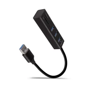 I/O HUB USB3.2 3P SD/MICROSD/0.2M HMA-CR3A AXAGON