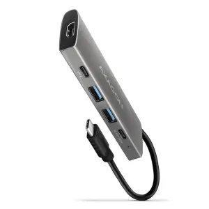 I/O HUB USB-C 5IN1/0.2M HMC-5G2 AXAGON