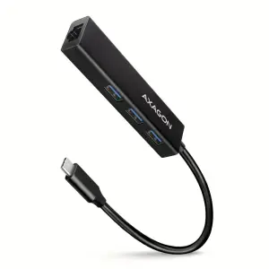 I/O HUB USB-C 4PORT GLAN/0.2M HMC-GL3A AXAGON