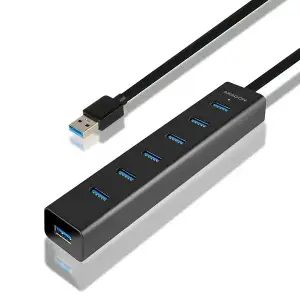 I/O HUB USB3.0 7PORT CHARGING/W/AC 1.2M HUE-SA7BP AXAGON
