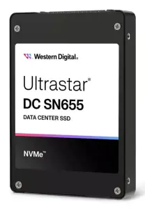 SSD|WESTERN DIGITAL|SSD series Ultrastar DC SN655|3.84TB|PCIe Gen4|NVMe|NAND flash technology TLC|Write speed 2600 MBytes/sec|Read speed 6800 MBytes/sec|Form Factor U.3|MTBF 25000000 hours|0TS2461