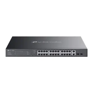 Switch|TP-LINK|Omada|ES228GMP|Switch type Managed|Switch layer L2|Rack mounting Yes|26xRJ-45 ports|RJ-45 Ports Type Gigabit Ethernet (10/100/1000)|26xGigabit Ethernet (copper) ports quantity|2xSFP module slots quantity|Power over Ethernet (PoE) Yes|24xPow