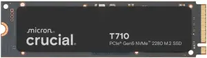 SSD|CRUCIAL|600xTBW rating|NVMe Yes|PCI Express 5.0|M.2|1000 GB|Crucial T710 1TB (CT1000T710SSD8)|T710|CT1000T710SSD8