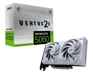 Graphics Card|MSI|NVIDIA|GeForce RTX 5060|8 GB|GDDR7|128 bit|PCI Express x16 5.0|Active|50608GVENTUS2XOCWH