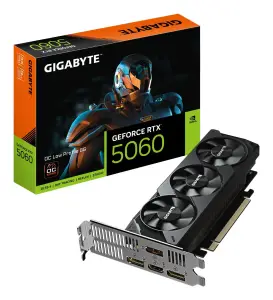 Graphics Card|GIGABYTE|NVIDIA GeForce RTX 5060|8 GB|GDDR7|128 bit|PCIE 5.0 16x|GPU 2512 MHz|Triple slot Fansink|GV-N5060OC-8GL