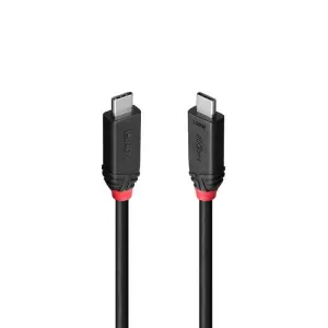 CABLE USB4 240W TYPE C 1M/BLACK LINE 37001 LINDY