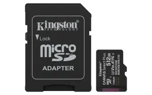 MEMORY MICRO SDXC 512GB UHS-I/W/ADAPTER SDCS3/512GB KINGSTON