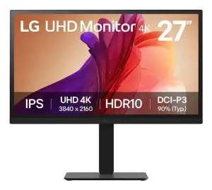 LCD Monitor|LG|27 "|3840 x 2160 pixels|4K Ultra HD|Flat|27BA45U-B