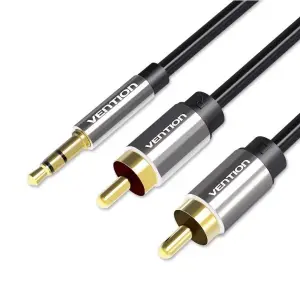 CABLE AUDIO 3.5MM TO 2XRCA/1.5M BCFBG VENTION