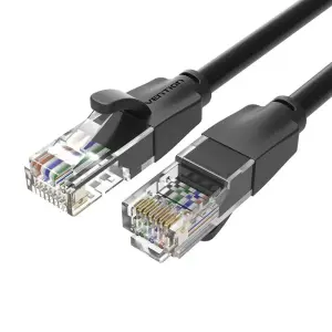 PATCH CABLE CAT.6 UTP/20M BLACK IBEBQ VENTION
