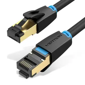 PATCH CABLE CAT.8 SFTP/0.5M BLACK IKABD VENTION