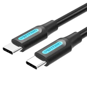 CABLE USB-C TO USB-C/1M BLACK COSBF VENTION