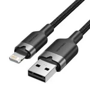 CABLE USB2.0 TO LIGHTNING/1M BLACK LANBF VENTION