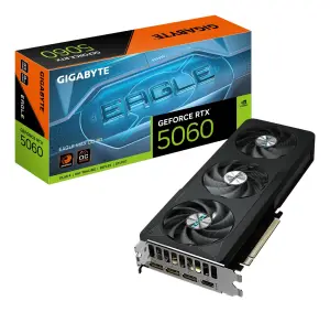 Graphics Card|GIGABYTE|NVIDIA|GeForce RTX 5060|2550 MHz|8 GB|GDDR7|128 bit|PCI Express 5.0|Active|GV-N5060EAGLEMAXOC-8GD