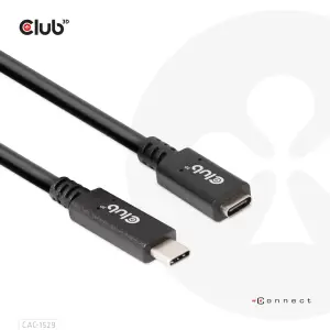 CABLE USB-C TO USB-C 2M/M/F CAC-1529 CLUB3D