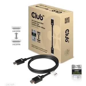 CABLE HDMI TO HDMI 1M/M/M CAC-1371 CLUB3D