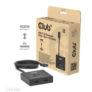 VIDEO SWITCH USB-C 2PORT/CSV-2511 CLUB3D