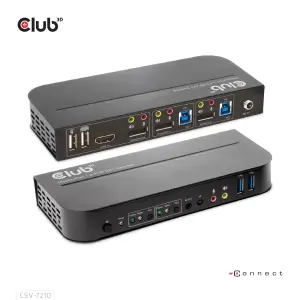 VIDEO SWITCH KVM DP/HDMI/CSV-7210 CLUB3D