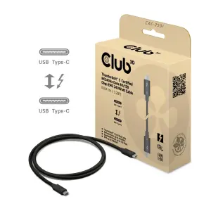 CABLE USB-C THUNDERBOLT 1M/M/M CAC-2501 CLUB3D