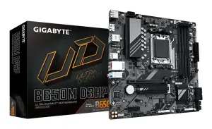 Mainboard|GIGABYTE|AMD B650|Socket AM5|micro ATX|RAM DDR5-SDRAM|4xSlots|2xNumber of M.2 (M) slots|B650M D3HP (rev. 1.3)|B650MD3HP1.3