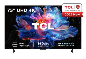 TV Set|TCL|75 "|4K Ultra HD|3840 x 2160 pixels|Flat|16:9|DLED|75V6C
