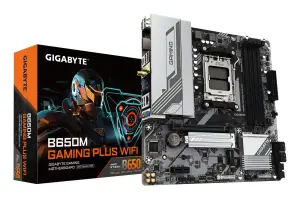 Mainboard|GIGABYTE|AMD B650|Socket AM5|micro ATX|RAM DDR5-SDRAM|4xSlots|Wi-Fi Yes|Bluetooth Yes|2xNumber of M.2 (M) slots|B650M GAMING PLUS WIFI (rev. 1.3)|B650MGAMINGPLUSWF1.3