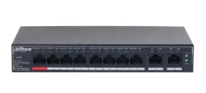 Switch|DAHUA|DH-SG4010P|Switch layer L2|10xRJ-45 ports|RJ-45 Ports Type Gigabit Ethernet (10/100/1000)|8xPower over Ethernet (PoE) ports quantity|Total Power over Ethernet (PoE) budget 110 W|SG4010P