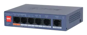 Switch|DAHUA|DH-CS4006-4ET2GT-60|Switch layer L2|2xRJ-45 ports|RJ-45 Ports Type Fast Ethernet (10/100)|4xGigabit Ethernet (copper) ports quantity|Power over Ethernet (PoE) Yes|4xPower over Ethernet (PoE) ports quantity|Total Power over Ethernet (PoE) budg