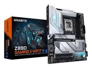 Mainboard|GIGABYTE|GIGABYTE Z890 GAMING X WIFI7|Intel Z890|LGA 1851 (Socket V1)|ATX|RAM DDR5-SDRAM|4xSlots|Wi-Fi Yes|Bluetooth Yes|1xPCI Express x16 slots|4xNumber of M.2 (M) slots|Z890GAMINGXWIFI71.1