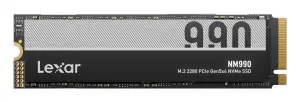 SSD|LEXAR|NM990|1TB|M.2|NVMe|Write speed 7500 MBytes/sec|Read speed 14000 MBytes/sec|2.45mm|TBW 750 TB|MTBF 1500000 hours|LNM990X001T-RNNNG