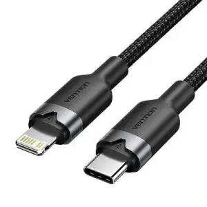 CABLE USB-C TO LIGHTNING/2M BLACK LALBH VENTION