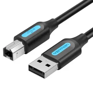 CABLE USB2.0 MALE TO MALE/2M BLACK COQBH VENTION