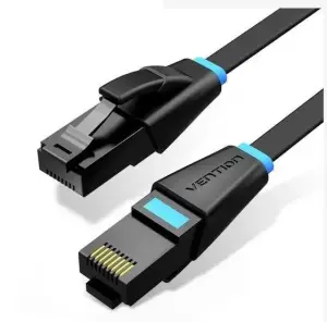 PATCH CABLE CAT.6 UTP/0.5M BLACK IBJBD VENTION