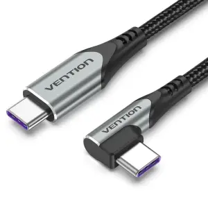 CABLE USB-C TO USB-C R.ANGLE/1M GRAY TAKHF VENTION
