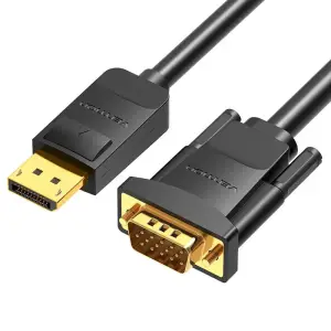 CABLE DP TO VGA 2M/BLACK HBLBH VENTION
