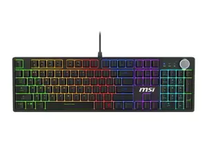 KEYBOARD GAMING BLACK US/FORGE GK310 RED MSI