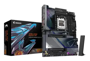 Mainboard|GIGABYTE|AMD X870E|Socket AM5|ATX|RAM DDR5-SDRAM|4xSlots|Wi-Fi Yes|Bluetooth Yes|5xNumber of M.2 (M) slots|GIGABYTE X870E AORUS MASTER X3D|X870EAMASTERX
