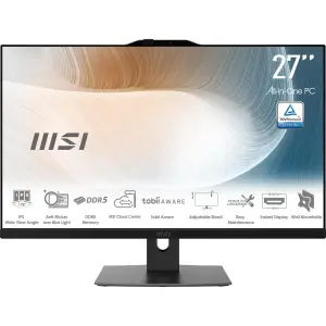 Monoblock PC|MSI|AM272P 1M|Modern|CPU Intel|Intel Core 7|150U|RAM 16 GB|DDR5-SDRAM|Screen 27 "|1920 x 1080 pixels|Storage 1000 GB|SSDs 1000 GB|Not available|On-board graphics Yes|Intel Graphics|Black|OS Windows 11 Pro|MODERNAM272P1M-845EU