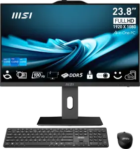Monoblock PC|MSI|CPU Intel|Intel® CoreT i7|i7-14700|RAM 16 GB|DDR5-SDRAM|Screen 23.8 "|Touchscreen Yes|1920 x 1080 pixels|Storage 1000 GB|SSDs 1000 GB|Not available|On-board graphics Yes|Intel UHD Graphics 770|Black|PROAP242P14M-1096XEU