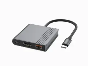 I/O ADAPTER USB-C TO HDMI/USB3/3IN1 A-CM-COMBO3-05 GEMBIRD